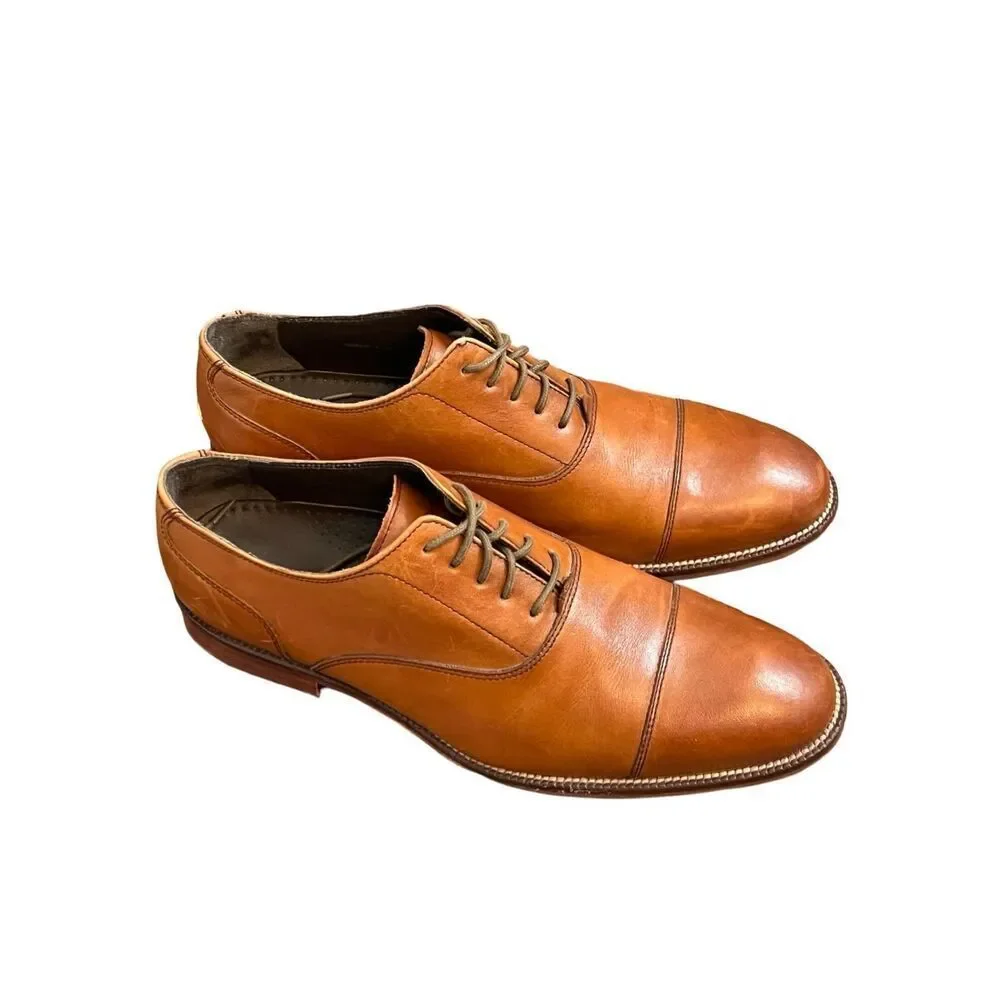 Cole Haan Men’s Modern Classic Leather Cap Toe Oxfords Dress Shoes 8 Like New